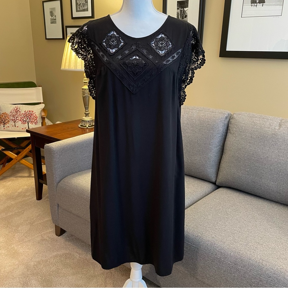 Daniel Rainn Black Lace Dress Size L